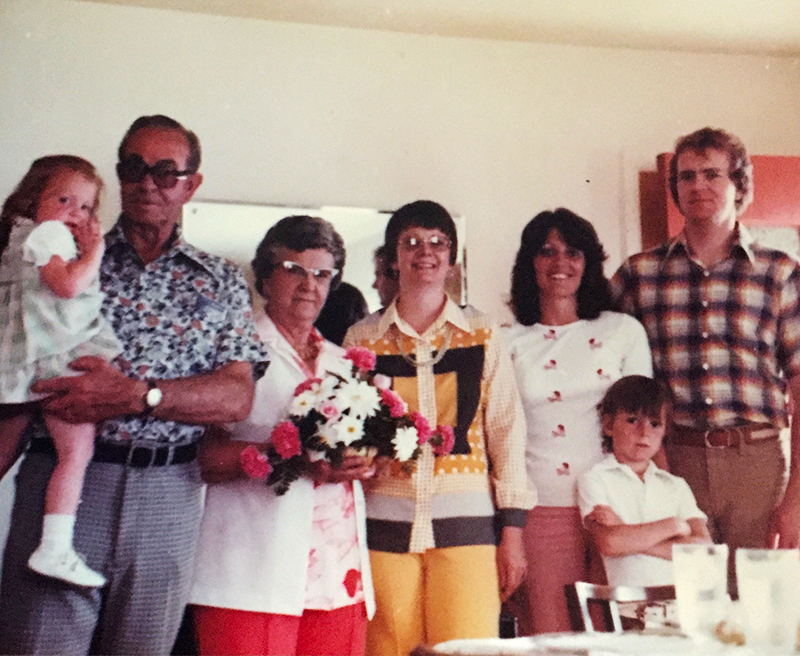 family picture from the late 70's early 90's